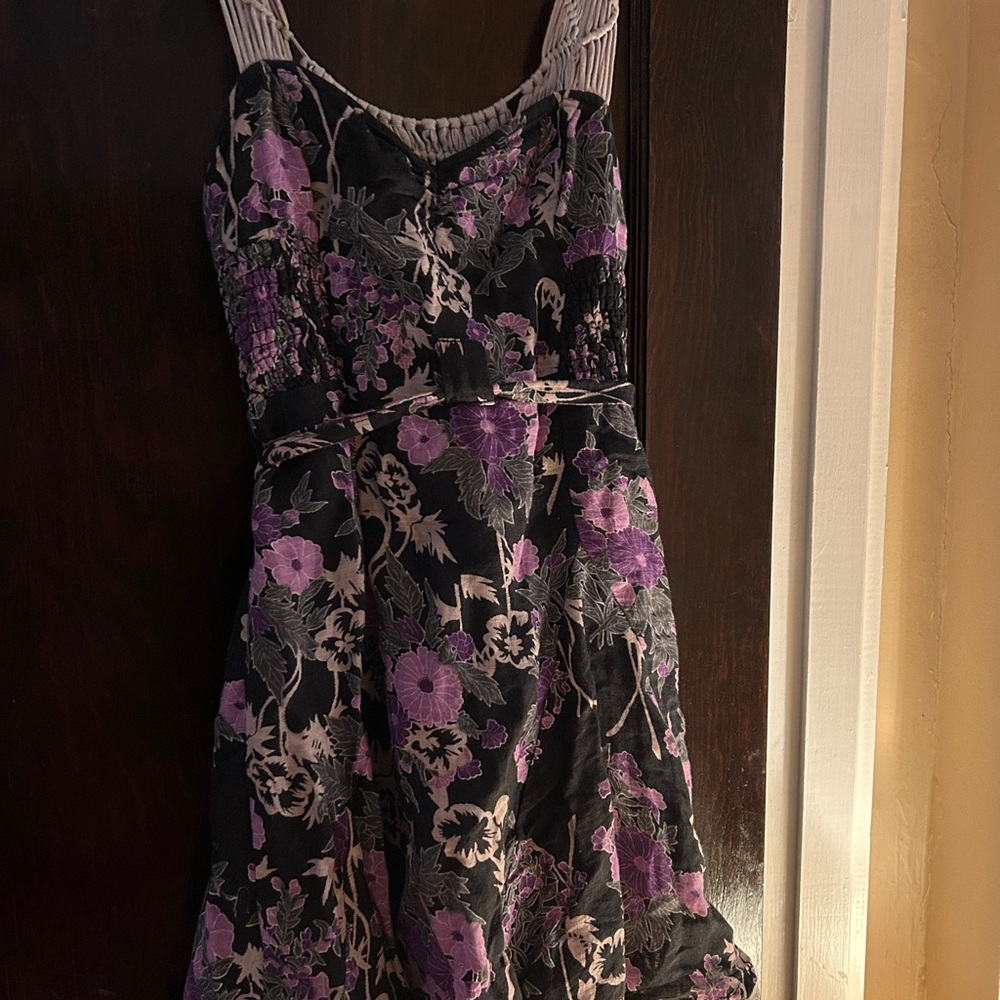 Free People Purple and Pink Sleeveless Sundress